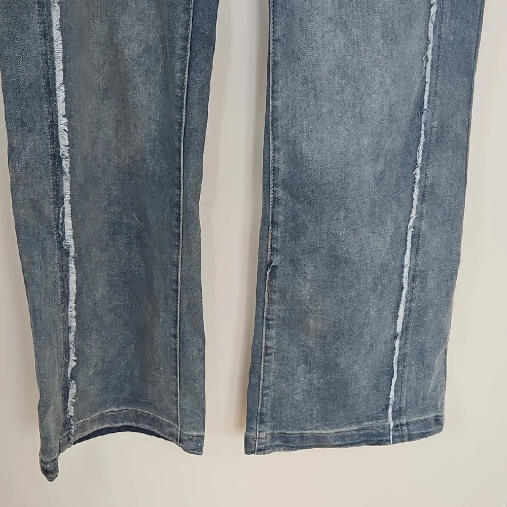 Stylish Flare & Wide Leg Jeans - Vintage Blue
